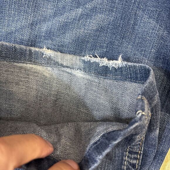 Silver Zac Jeans Relaxed Fit Straight Mens Thick Stitch Jeans Size 33 (34X30) - Picture 8 of 14